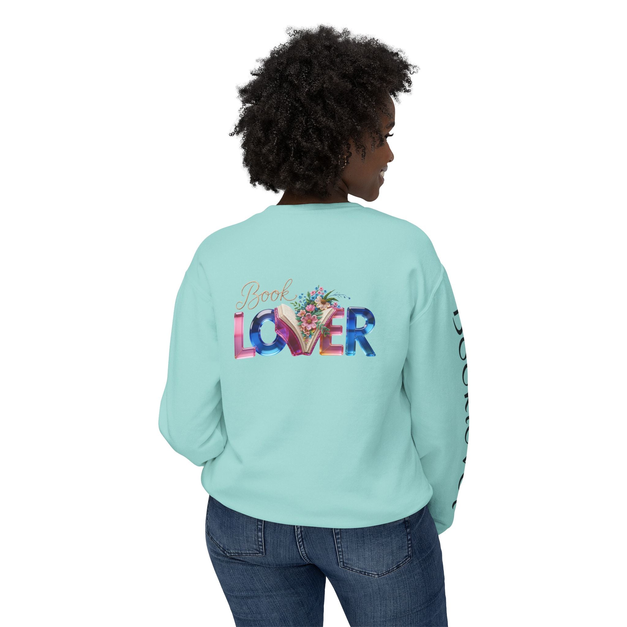 Book Lover Sweatshirt —  Typography Bookworm Pullover Printify