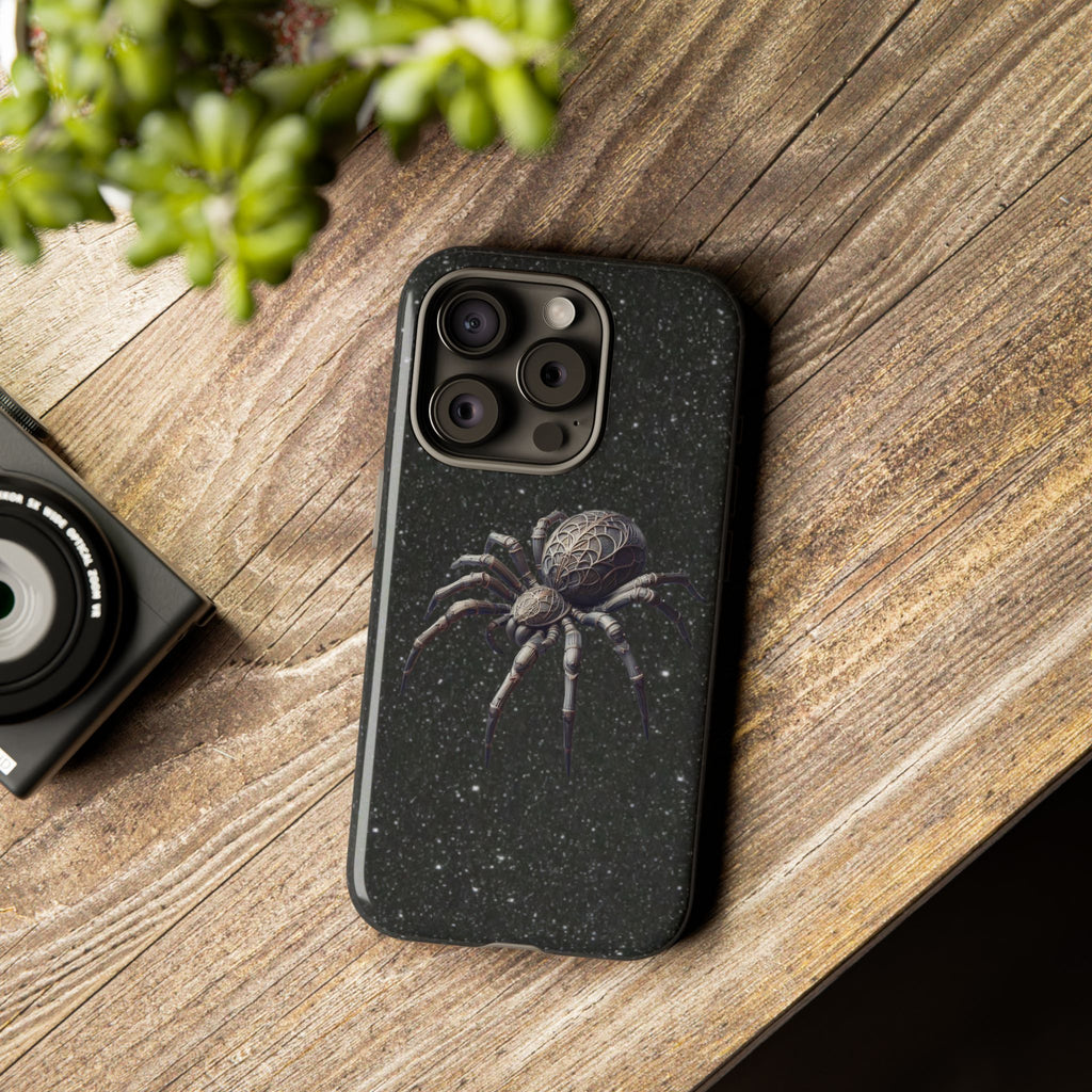 Spider Night Tough Phone Case — Dark Space Tarantula iPhone Cover Printify