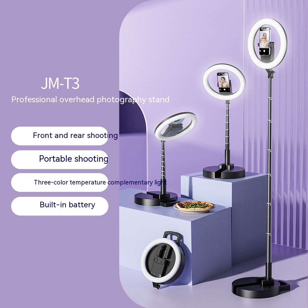 Fill Light Mobile Phone Ring Light LED Anchor Photography Beauty Portable Integrated Desktop Floor Stand
