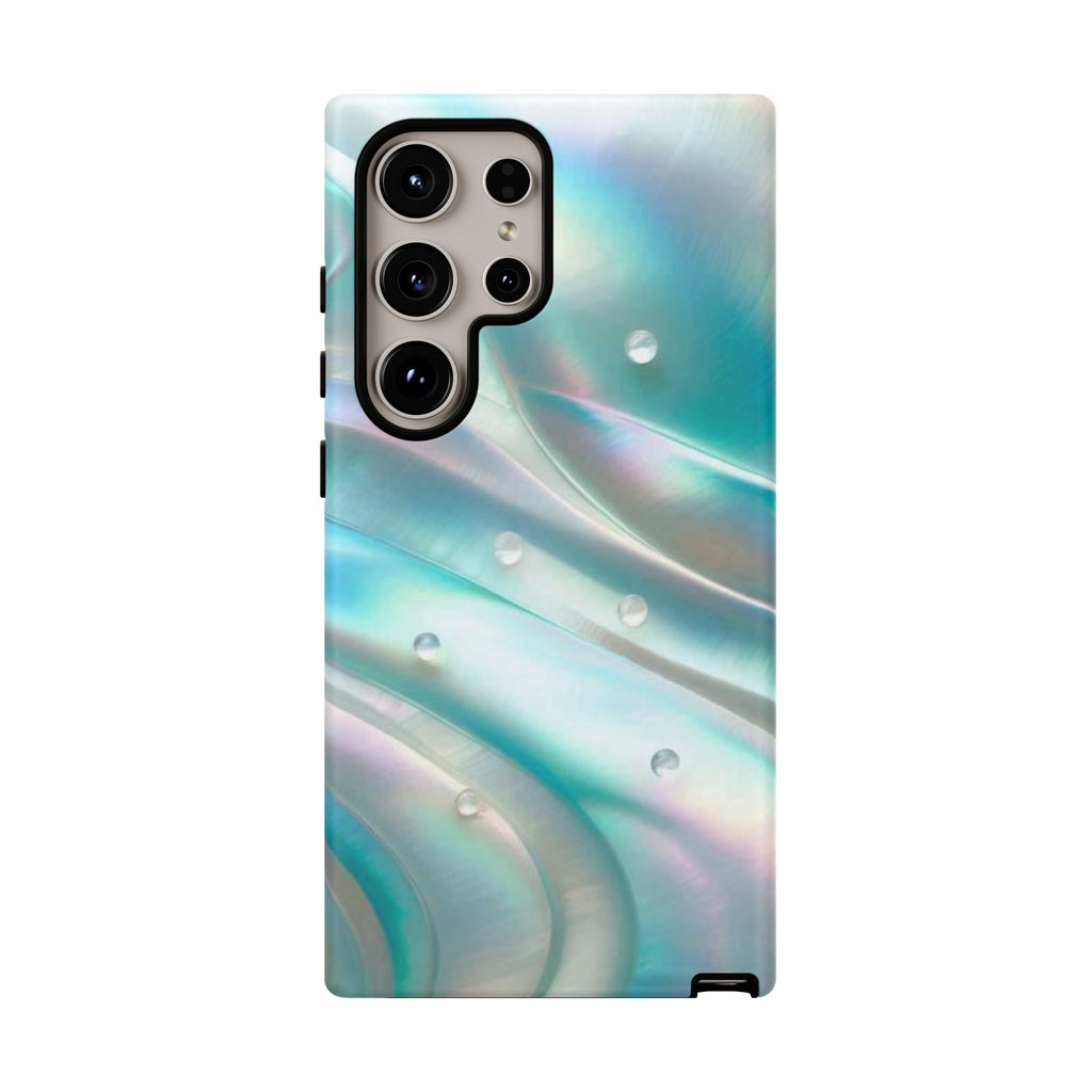 Iridescent Pearl Wave phone case | Tough Cases Printify