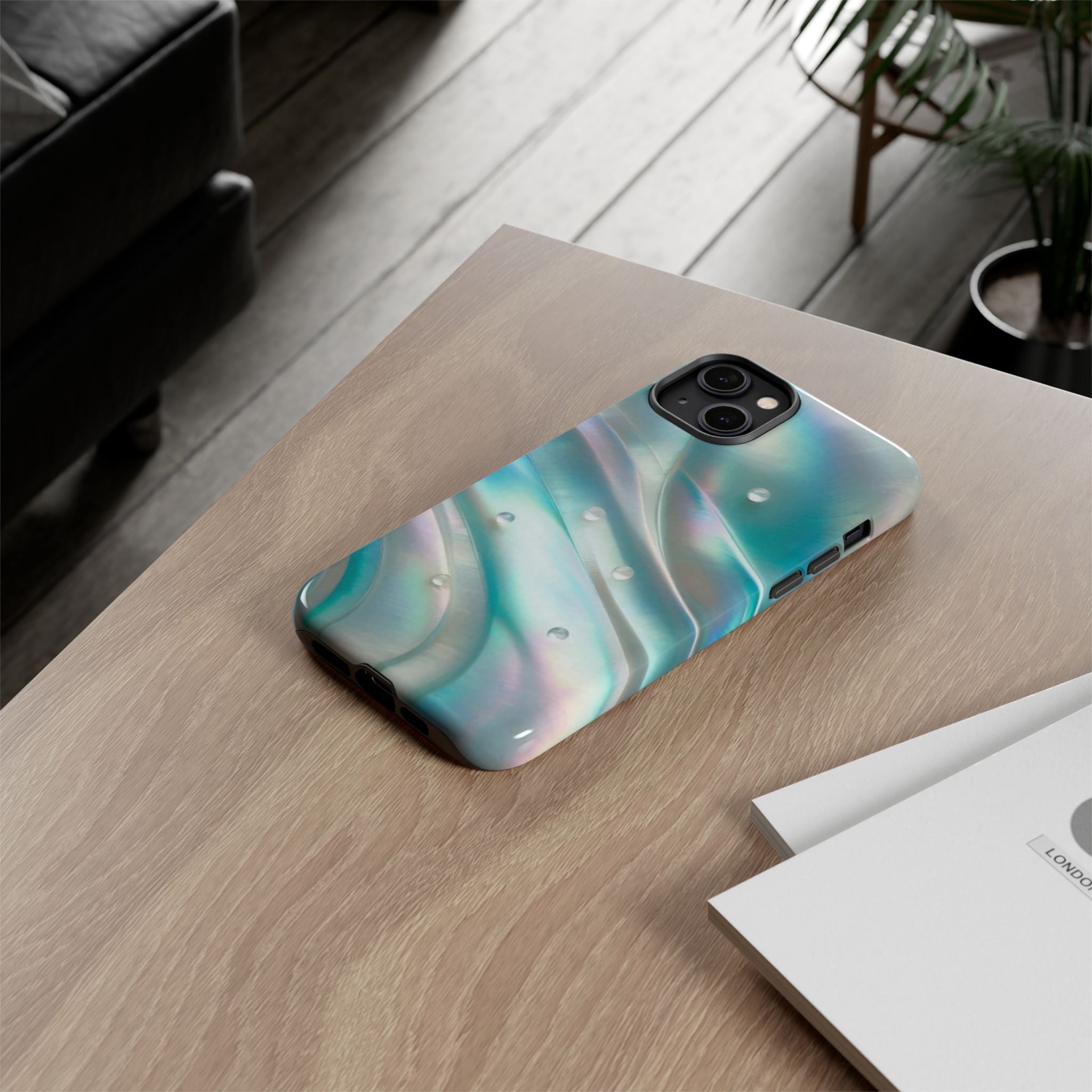 Iridescent Pearl Wave phone case | Tough Cases Printify