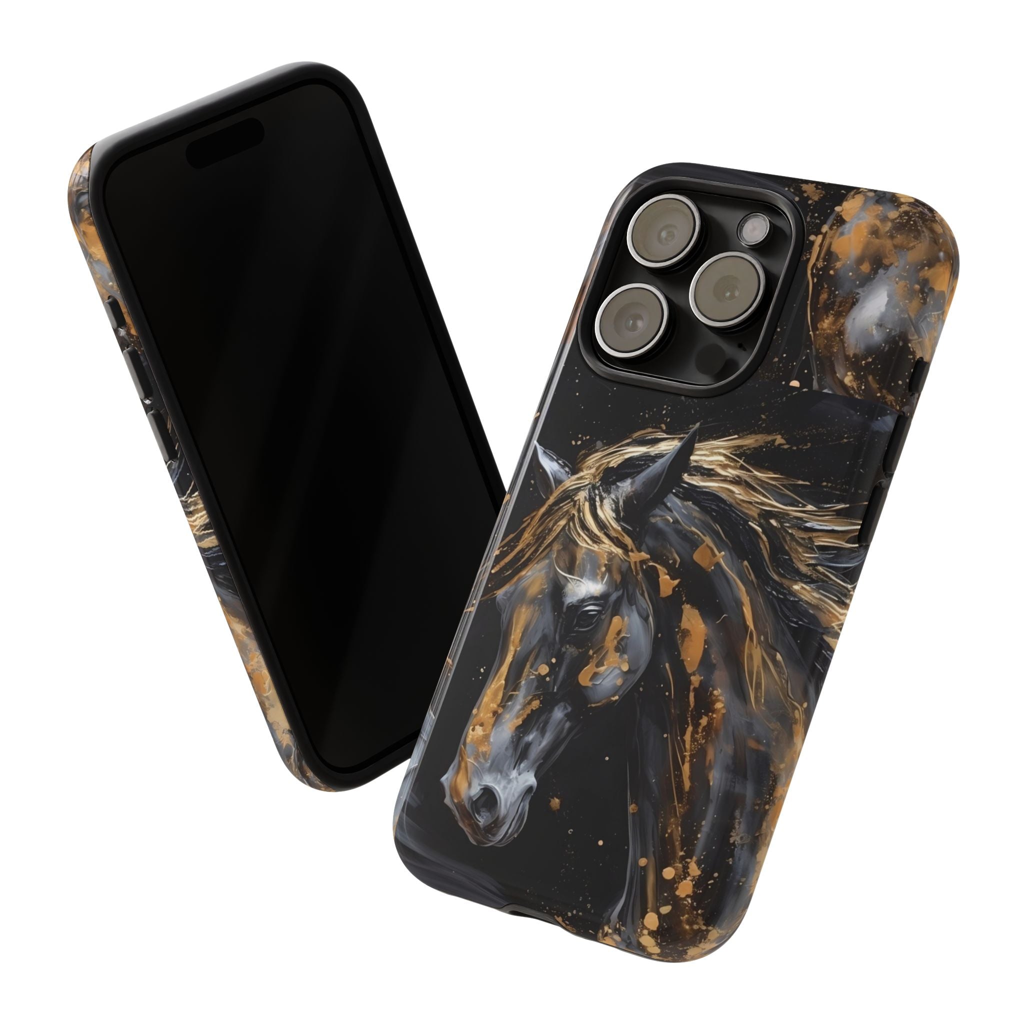 Golden Paint Horse Phone Case | Tough Case Printify