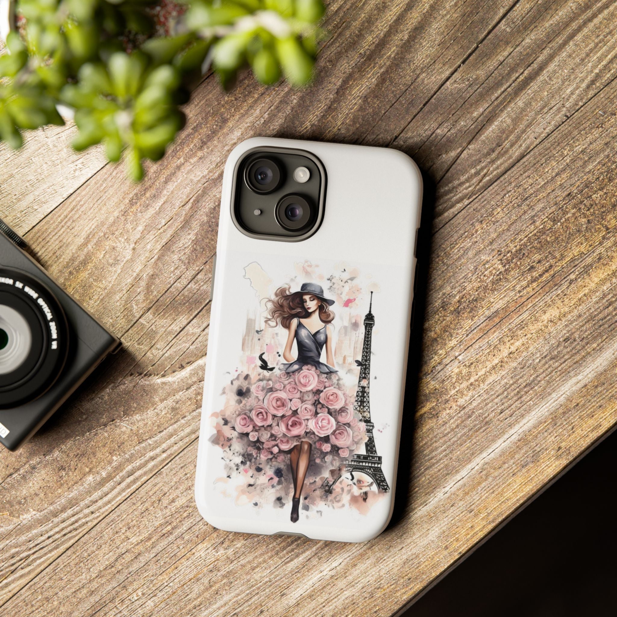 Parisian Rose Dress phone case | iPhone & Samsung slim protective case Printify