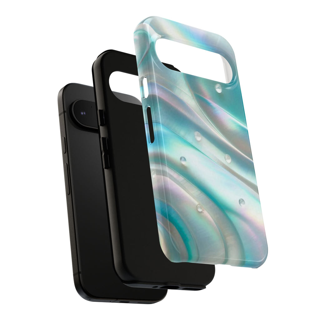 Iridescent Pearl Wave phone case | Tough Cases Printify