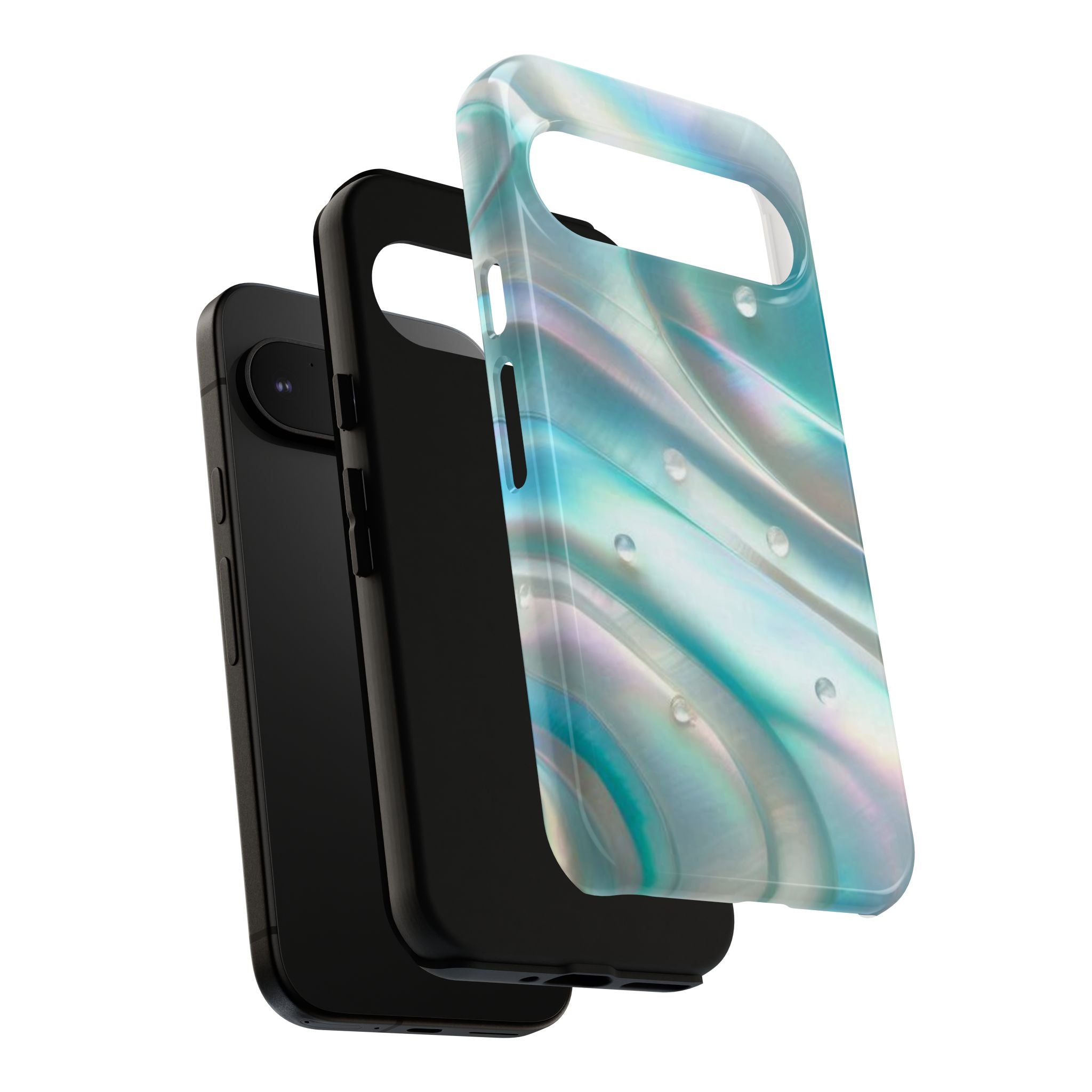 Iridescent Pearl Wave phone case | Tough Cases Printify
