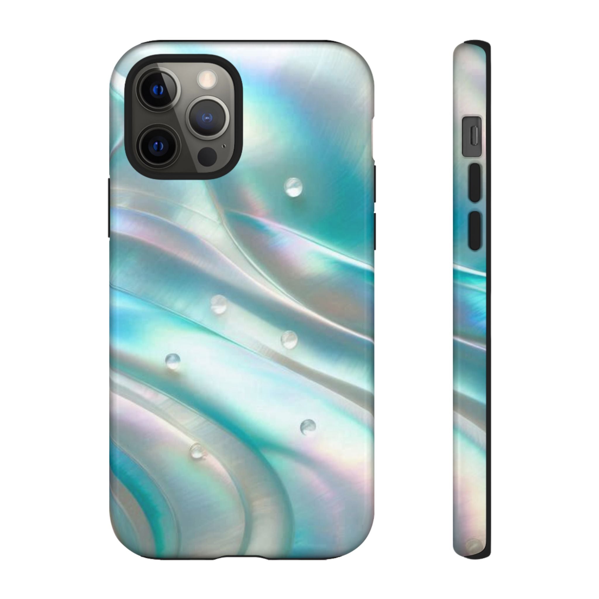Iridescent Pearl Wave phone case | Tough Cases Printify