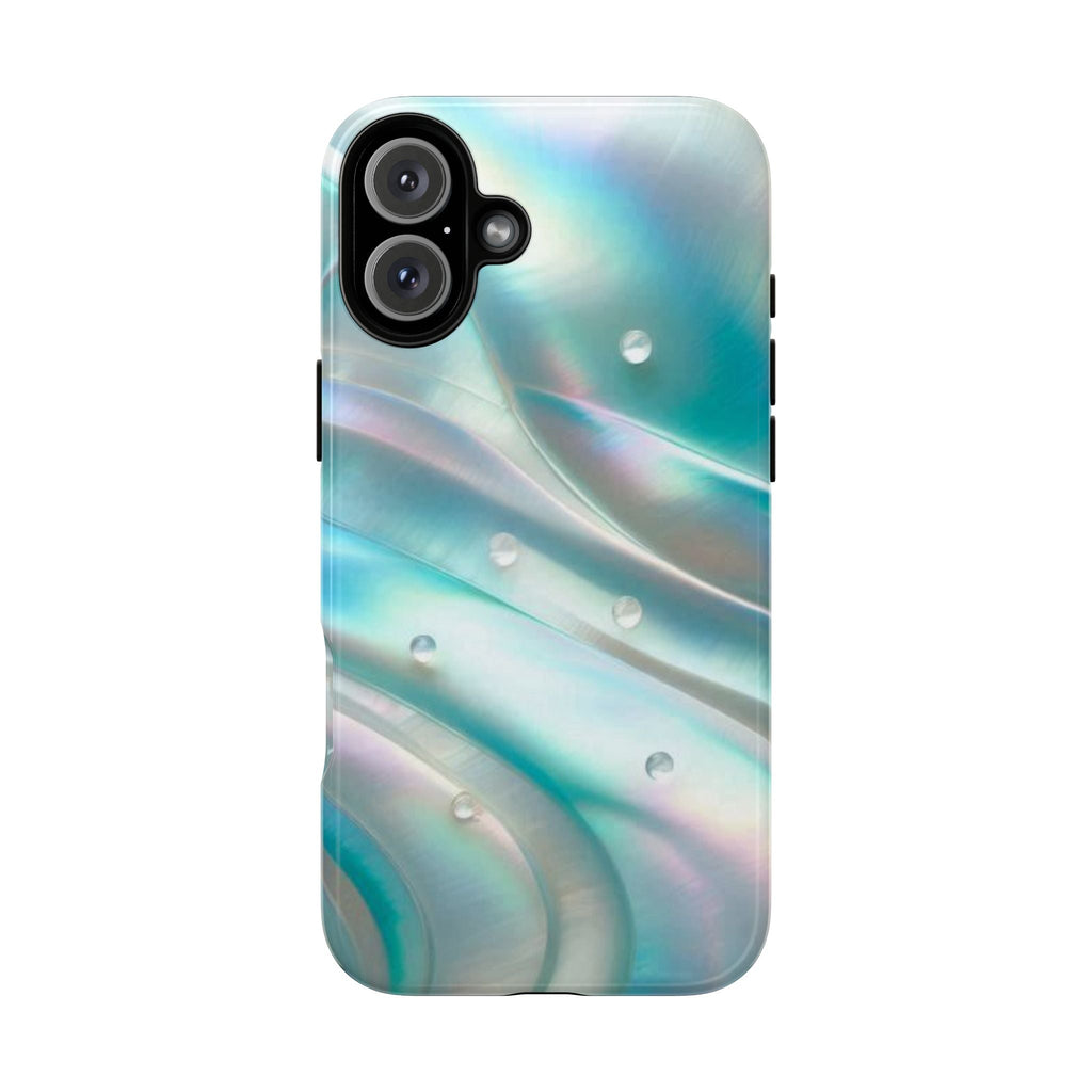 Iridescent Pearl Wave phone case | Tough Cases Printify