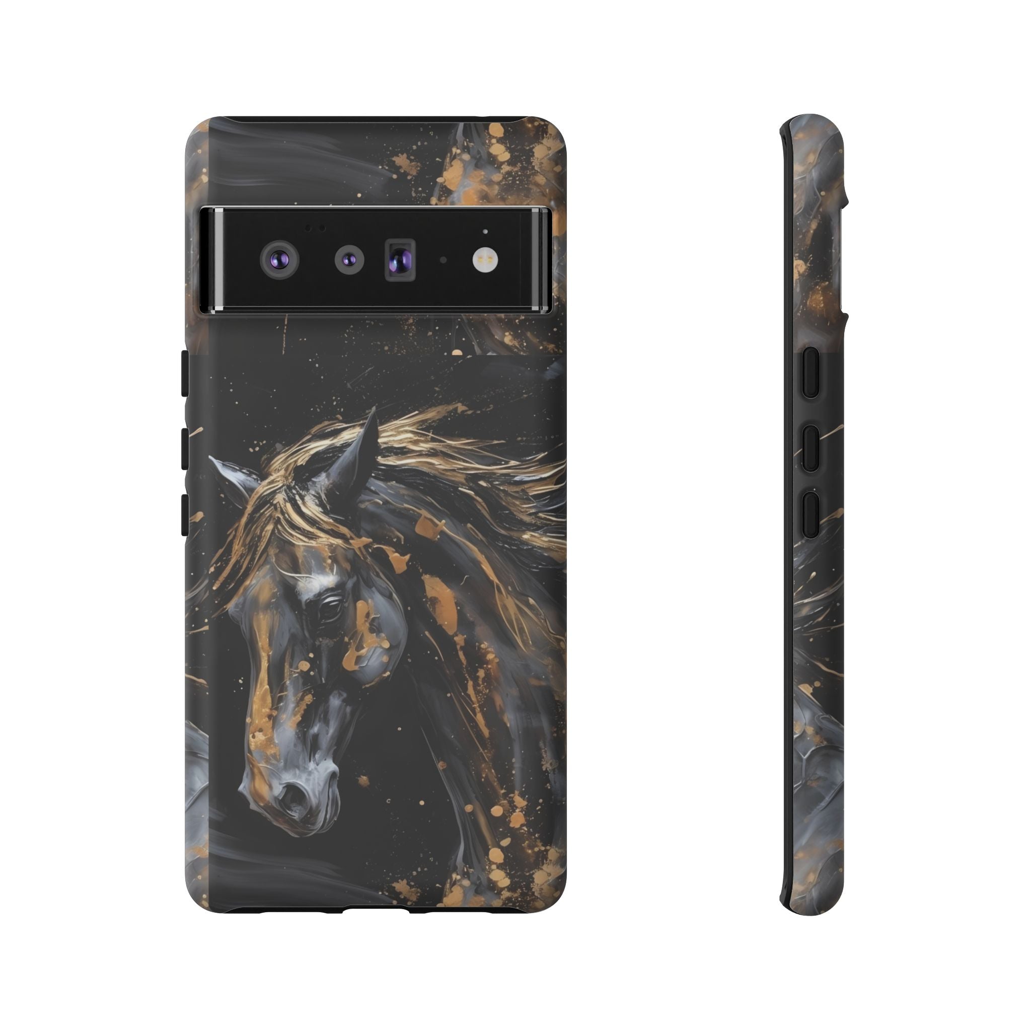Golden Paint Horse Phone Case | Tough Case Printify