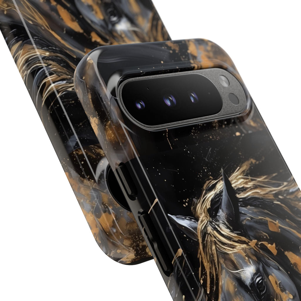 Golden Paint Horse Phone Case | Tough Case Printify