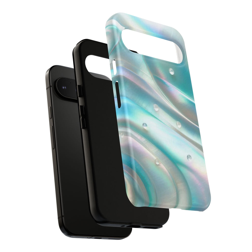 Iridescent Pearl Wave phone case | Tough Cases Printify