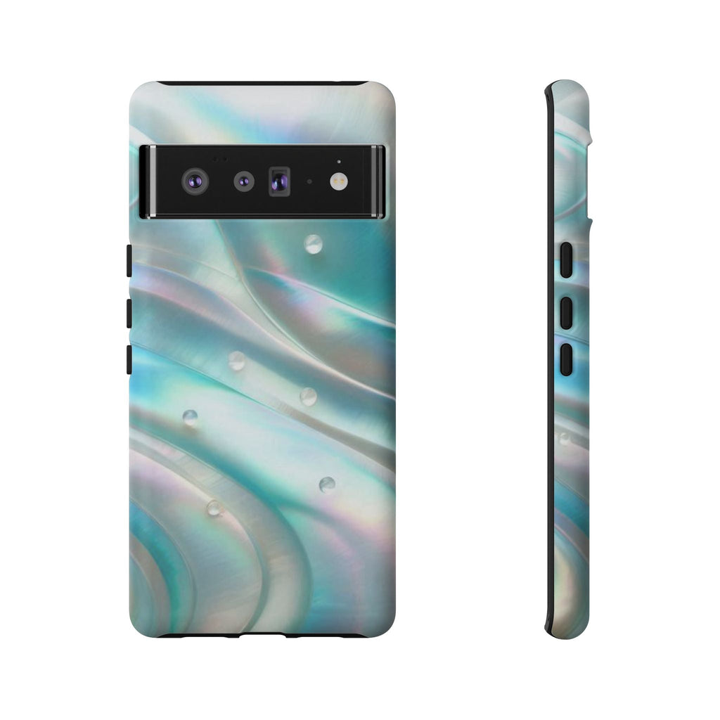 Iridescent Pearl Wave phone case | Tough Cases Printify