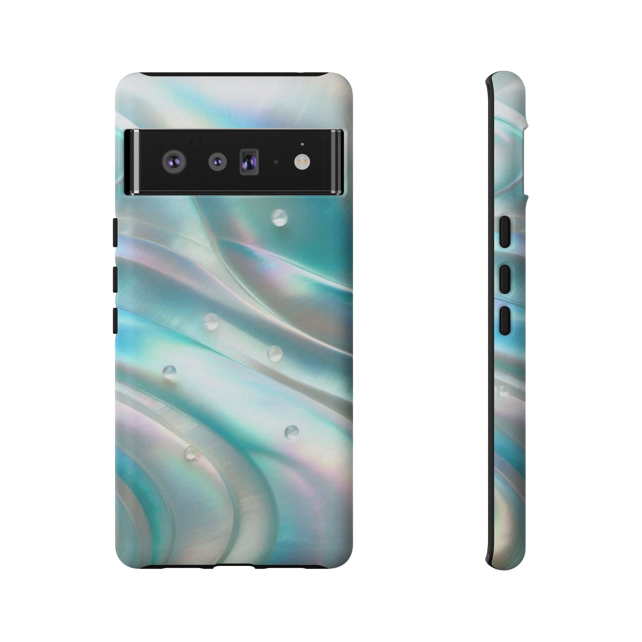 Iridescent Pearl Wave phone case | Tough Cases Printify