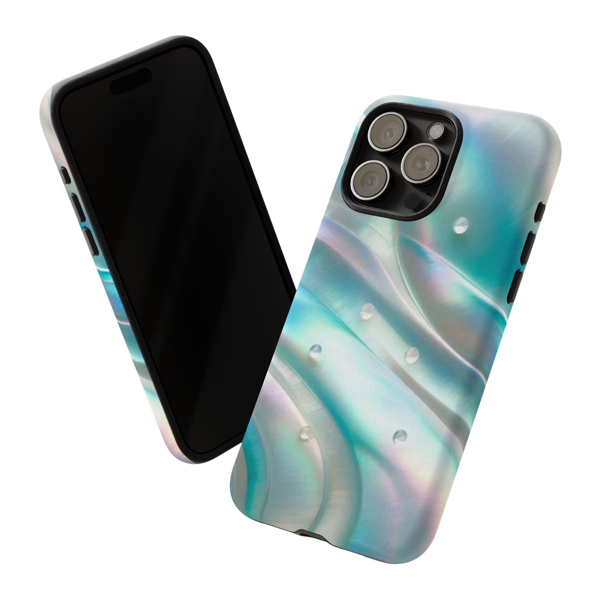 Iridescent Pearl Wave phone case | Tough Cases Printify