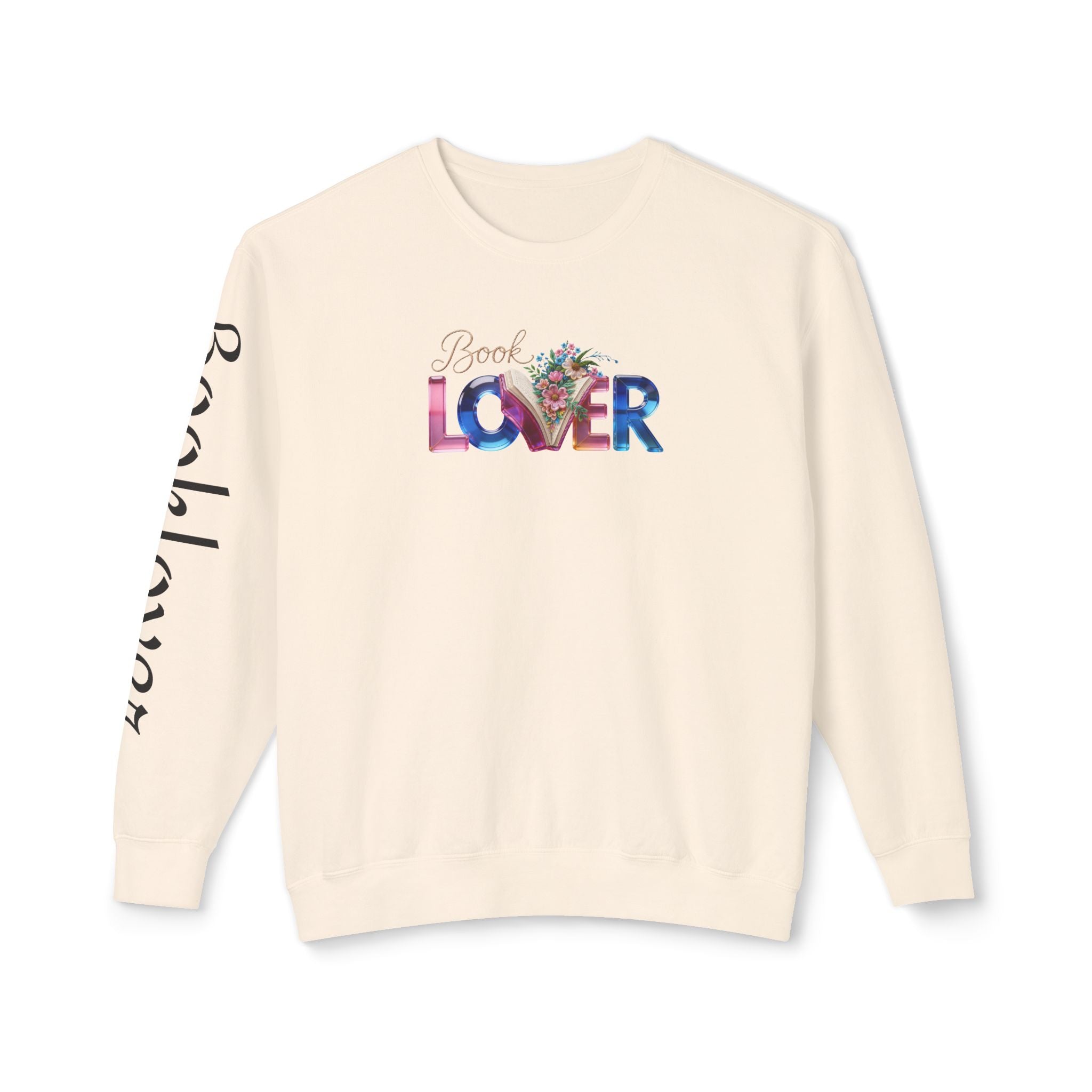Book Lover Sweatshirt —  Typography Bookworm Pullover Printify