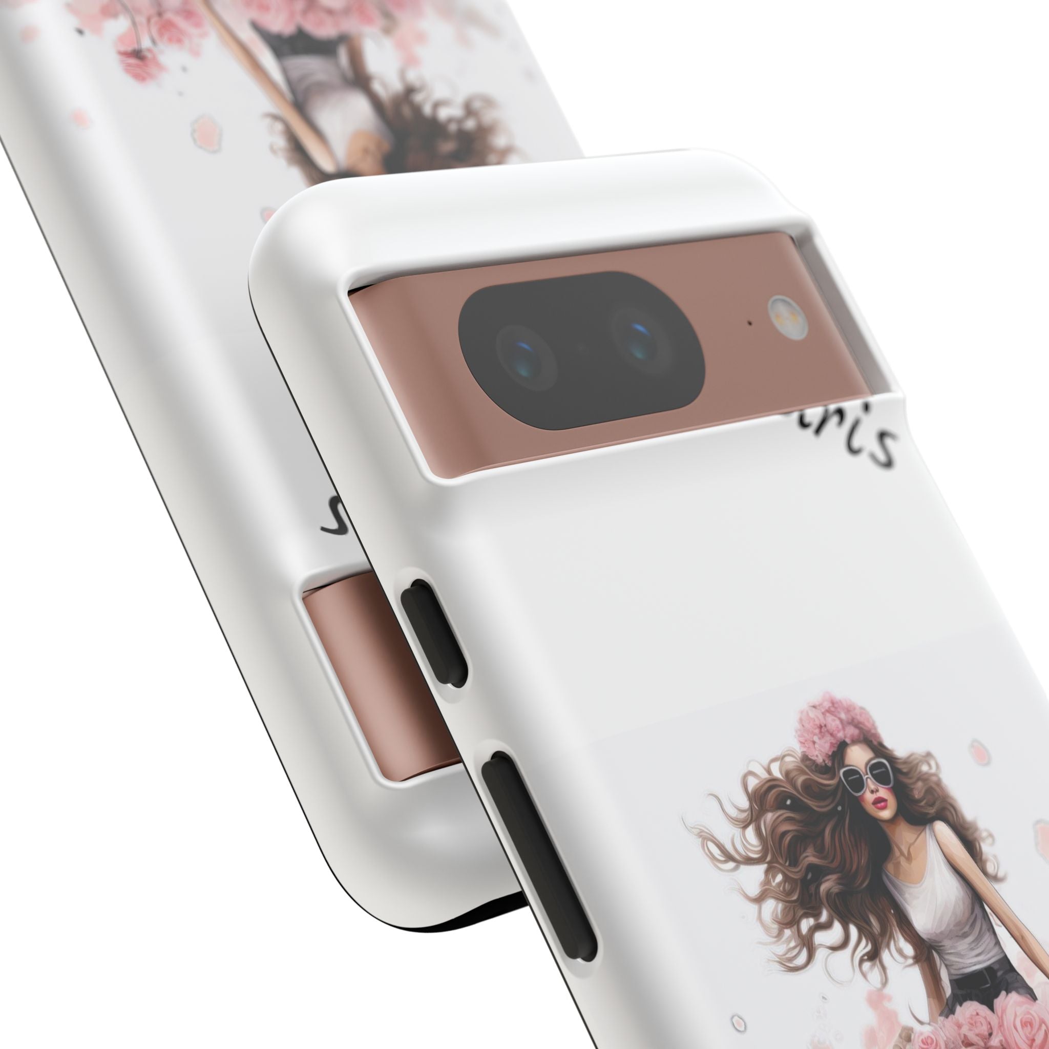 Paris Rose Bicycle woman phone case | Floral iPhone case Printify