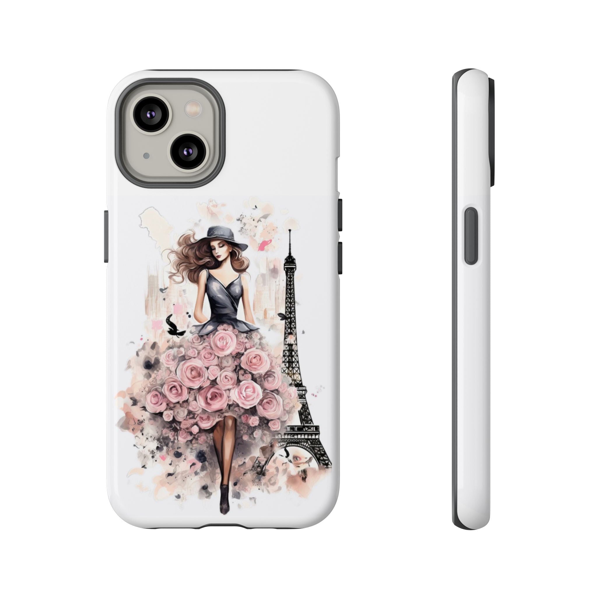Parisian Rose Dress phone case | iPhone & Samsung slim protective case Printify