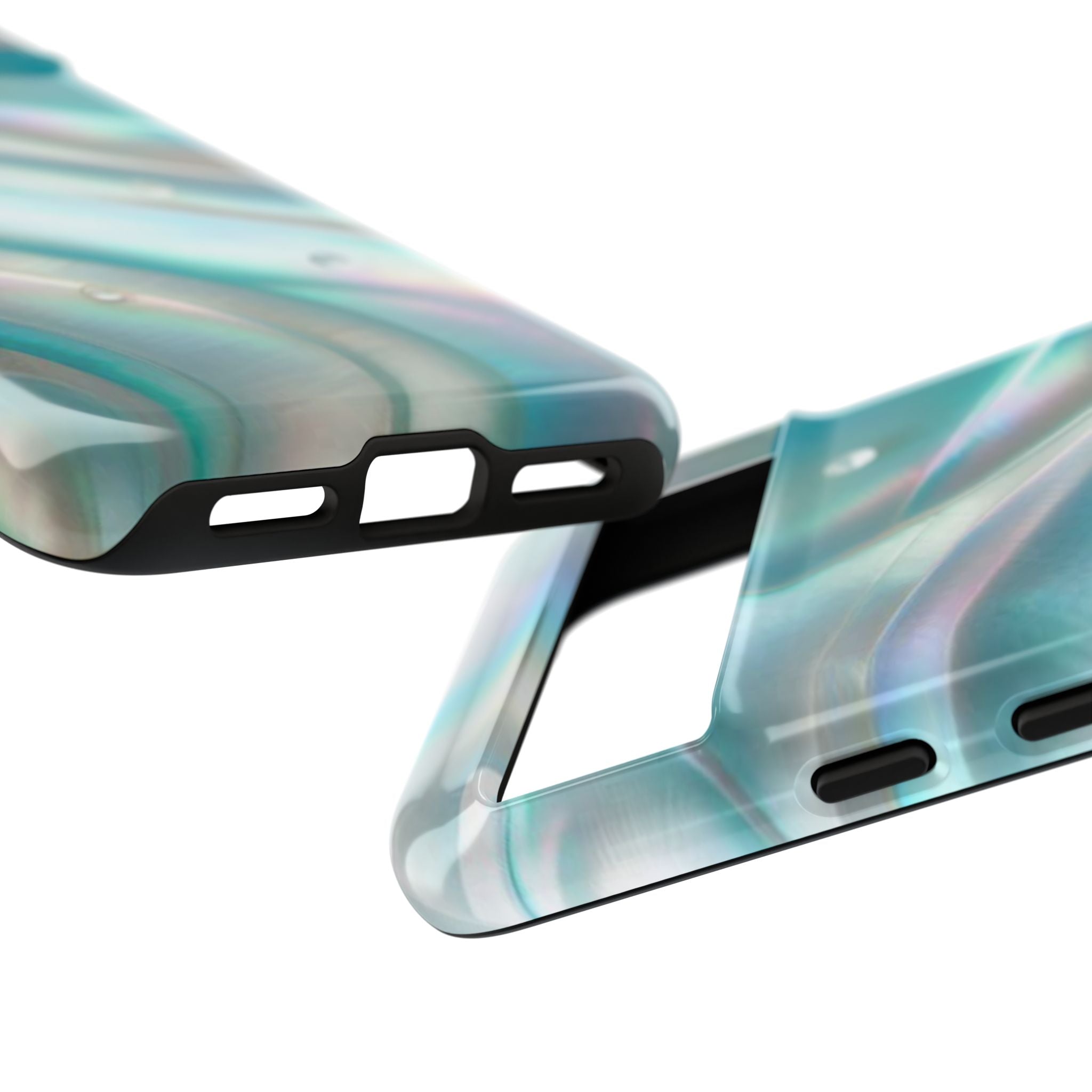 Iridescent Pearl Wave phone case | Tough Cases Printify