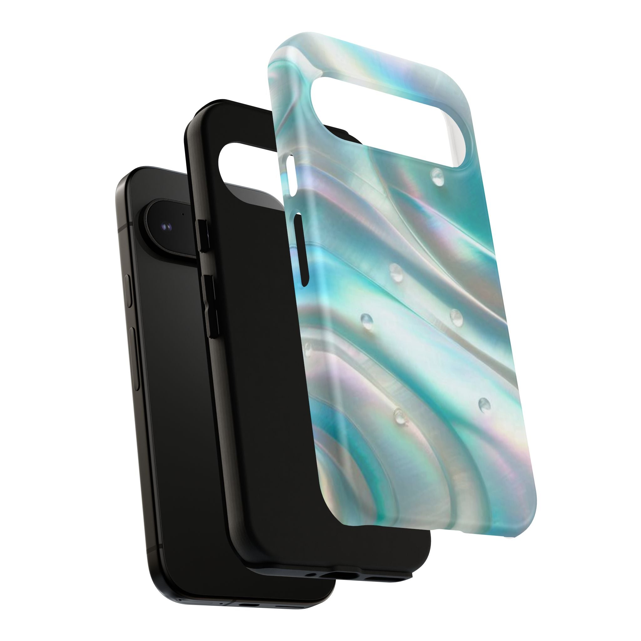 Iridescent Pearl Wave phone case | Tough Cases Printify
