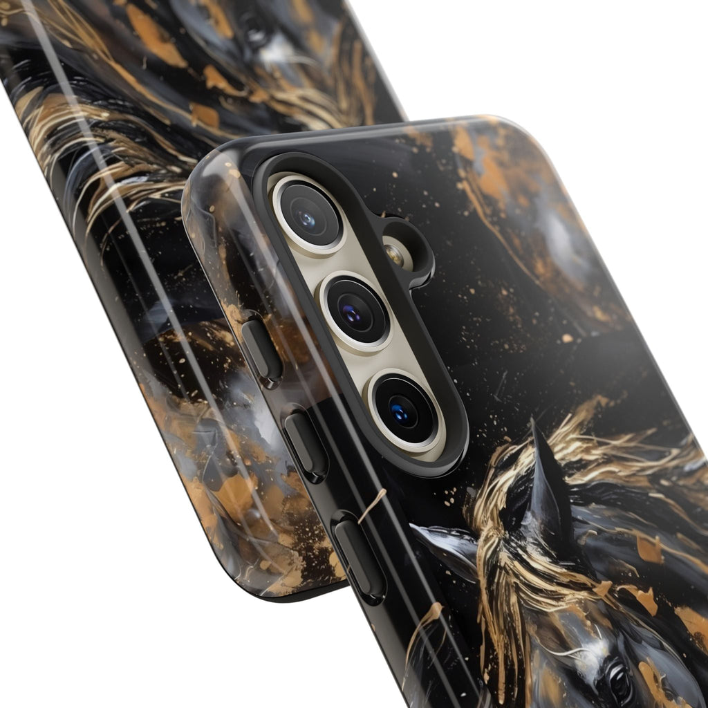 Golden Paint Horse Phone Case | Tough Case Printify
