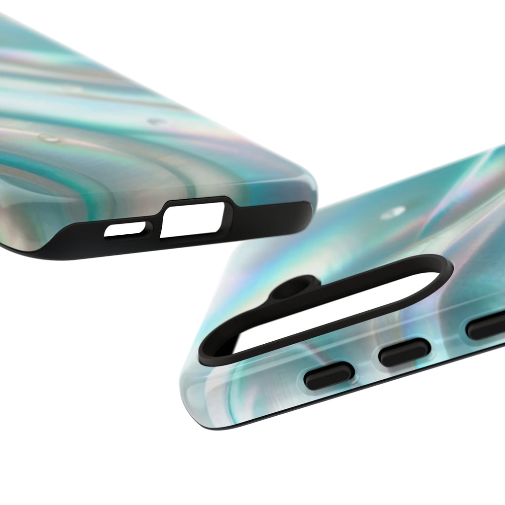 Iridescent Pearl Wave phone case | Tough Cases Printify