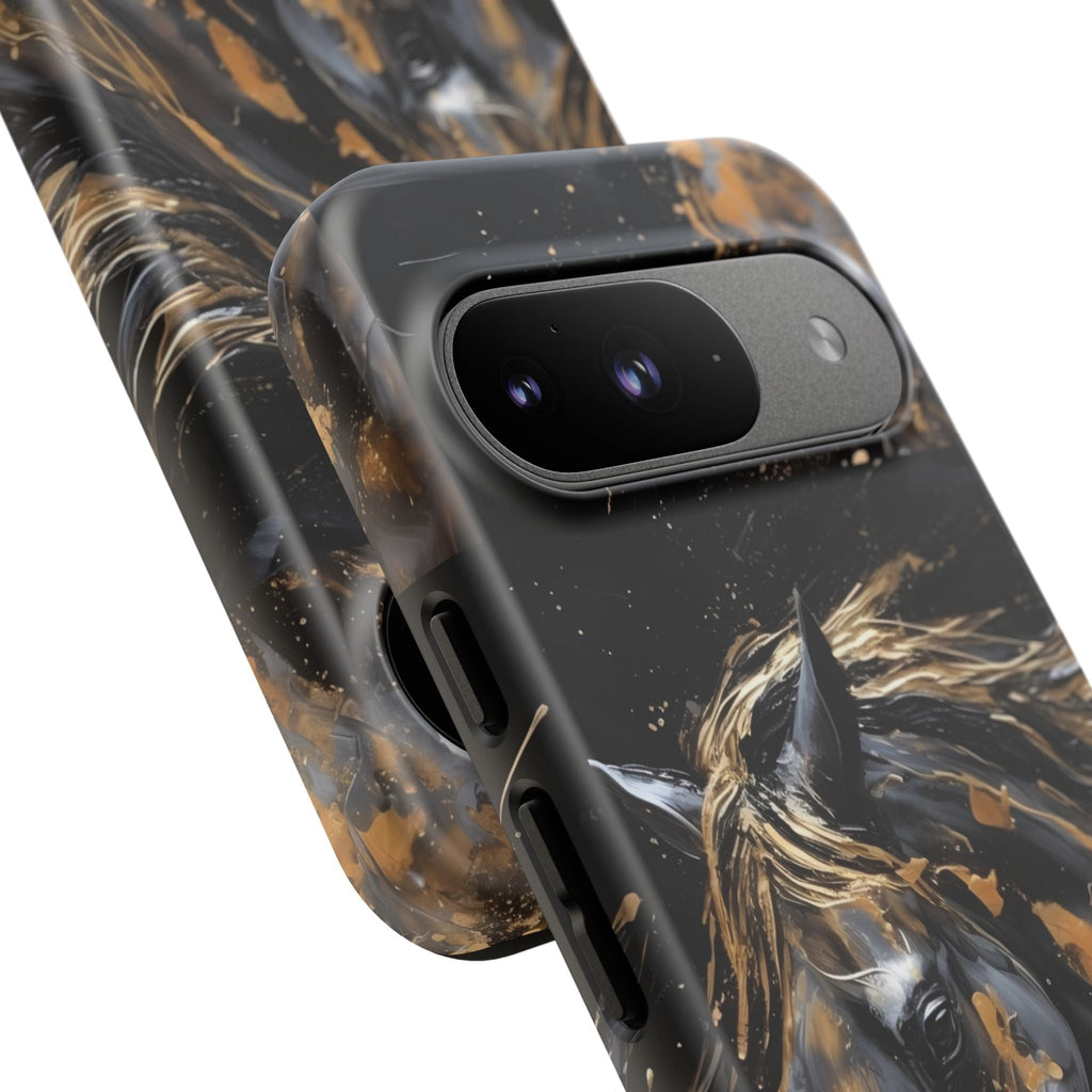 Golden Paint Horse Phone Case | Tough Case Printify