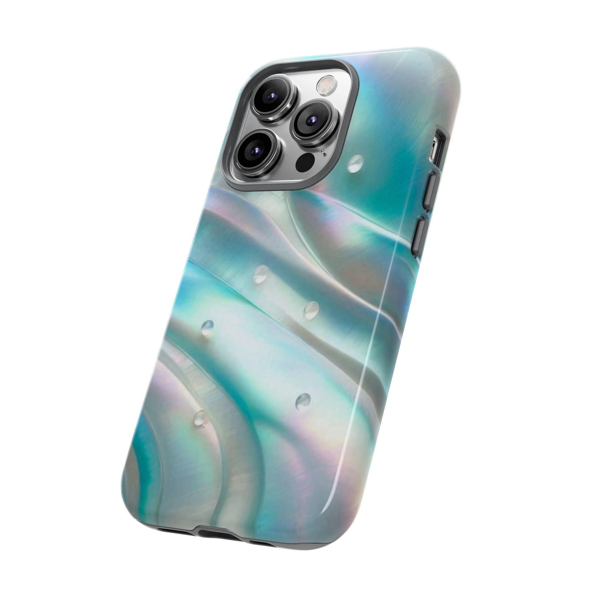 Iridescent Pearl Wave phone case | Tough Cases Printify