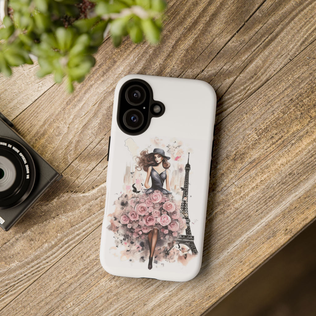 Parisian Rose Dress phone case | iPhone & Samsung slim protective case Printify
