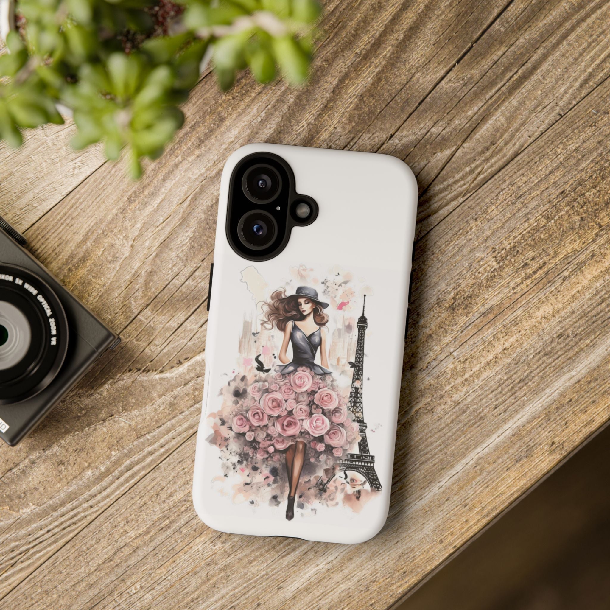 Parisian Rose Dress phone case | iPhone & Samsung slim protective case Printify