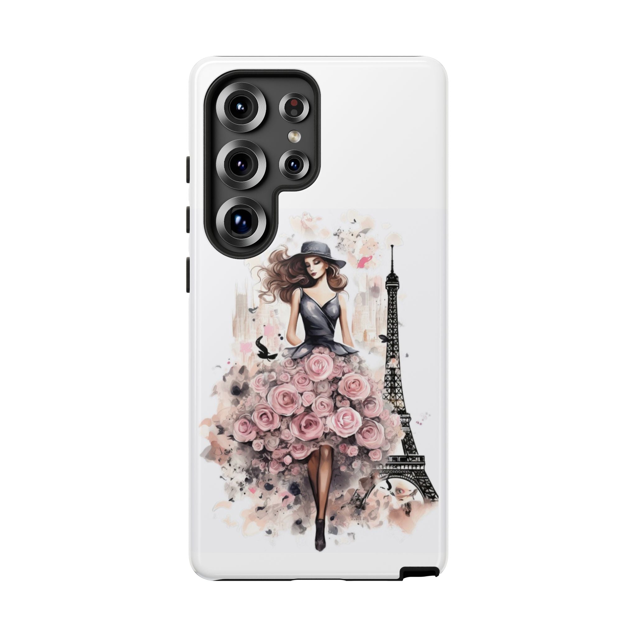 Parisian Rose Dress phone case | iPhone & Samsung slim protective case Printify