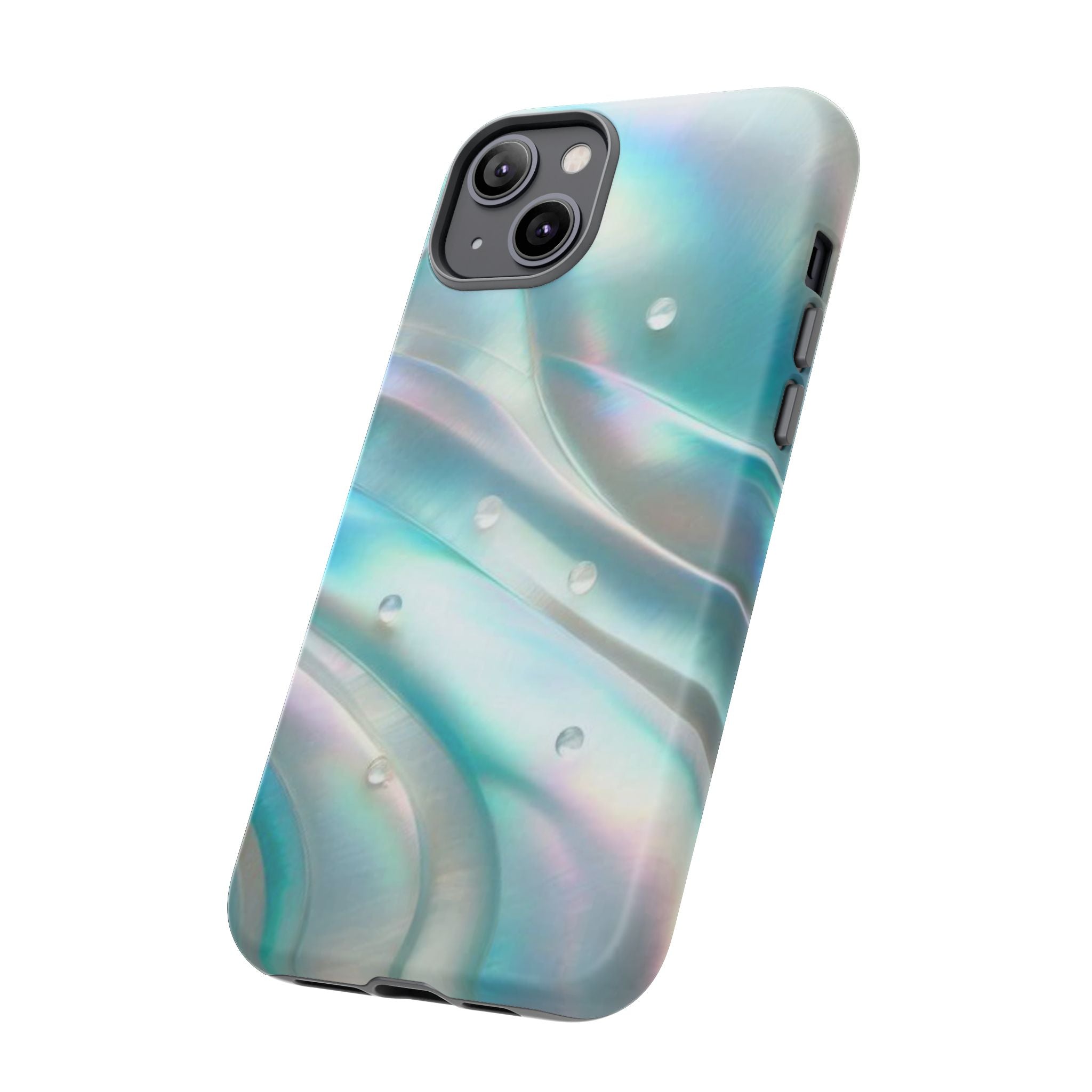 Iridescent Pearl Wave phone case | Tough Cases Printify