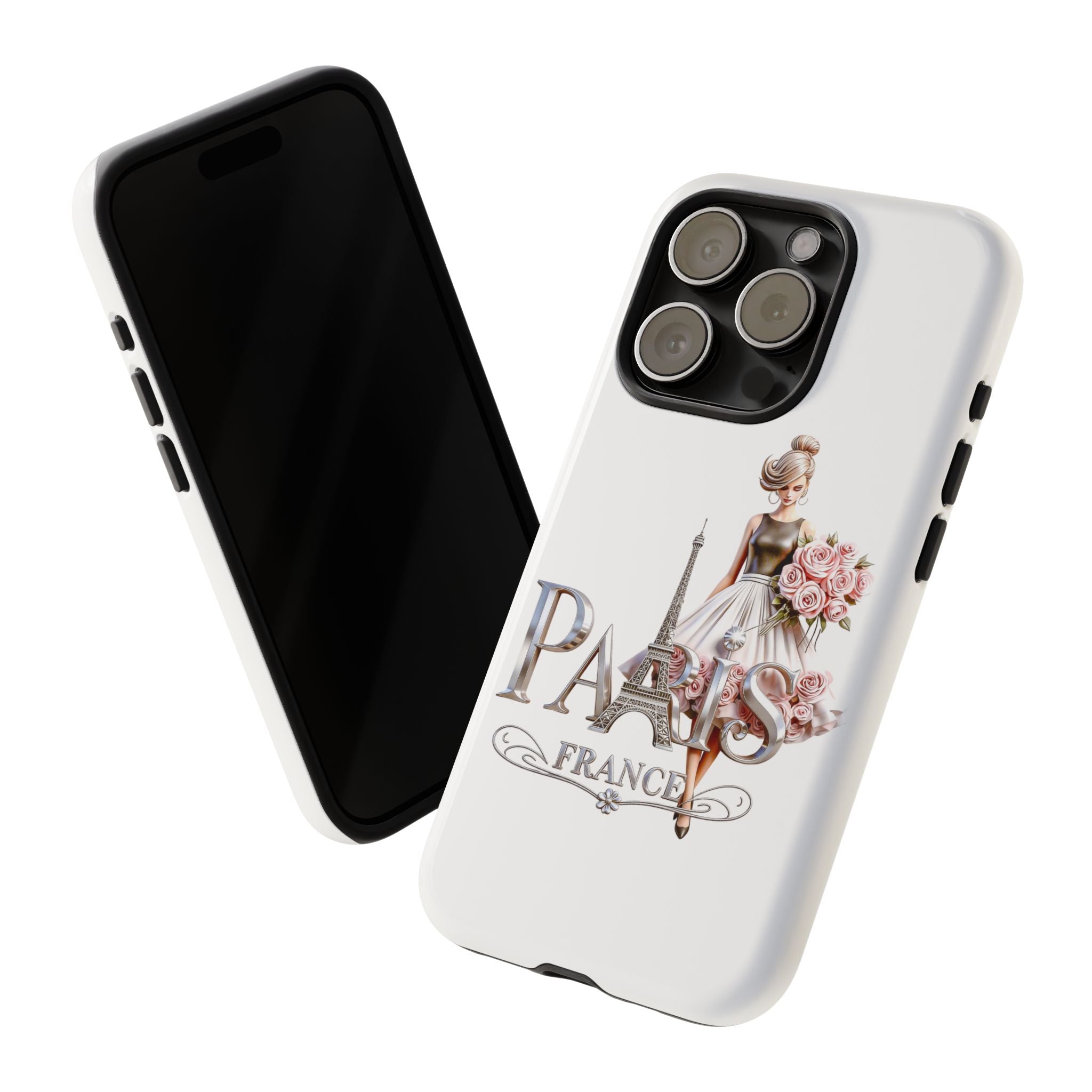 Phone Case | Eiffel Tower Floral Fashion Design Printify