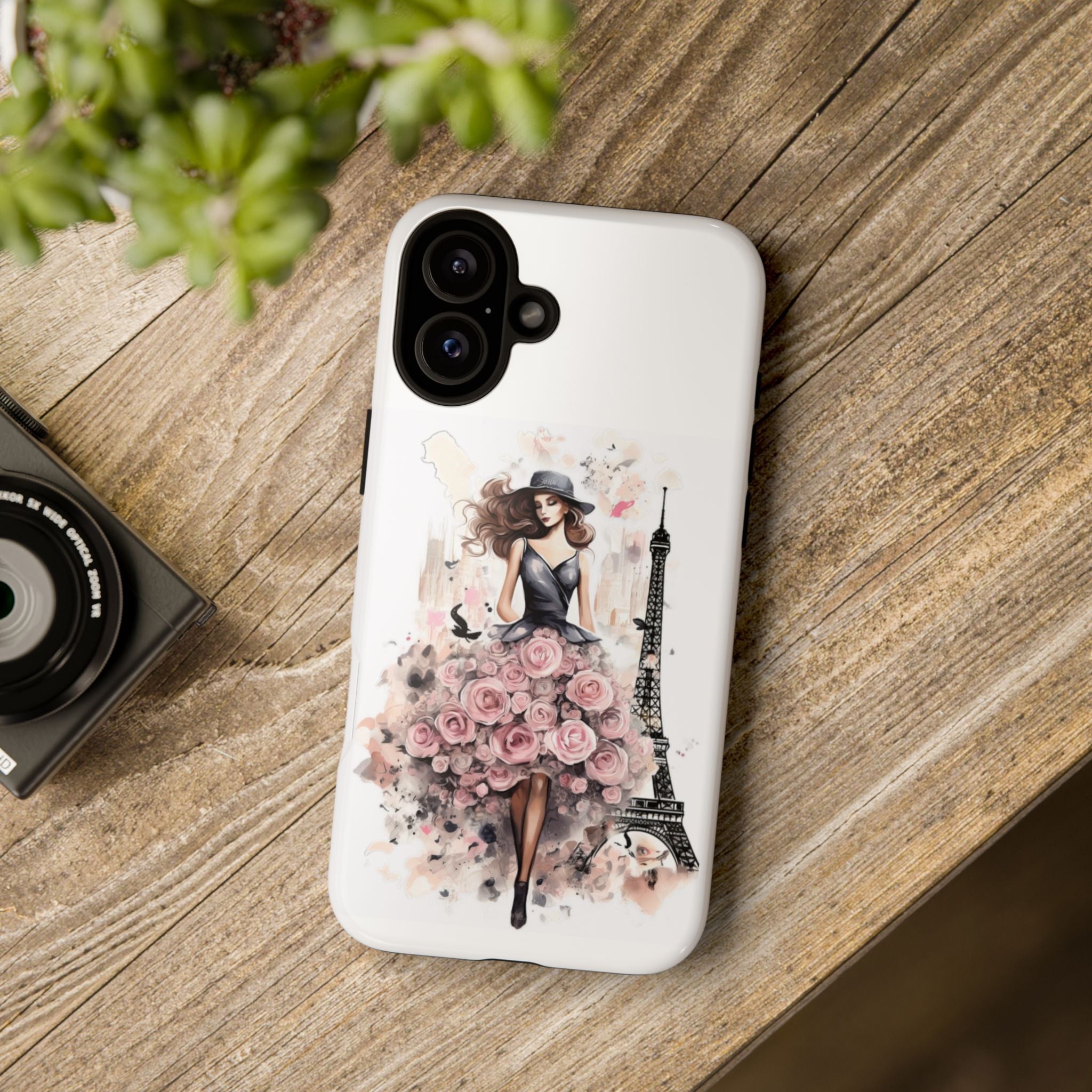 Parisian Rose Dress phone case | iPhone & Samsung slim protective case Printify
