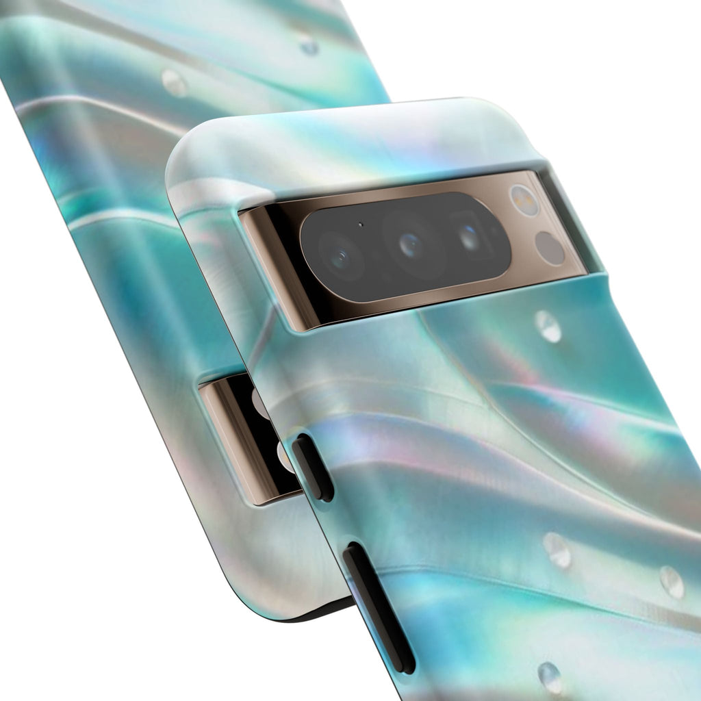 Iridescent Pearl Wave phone case | Tough Cases Printify