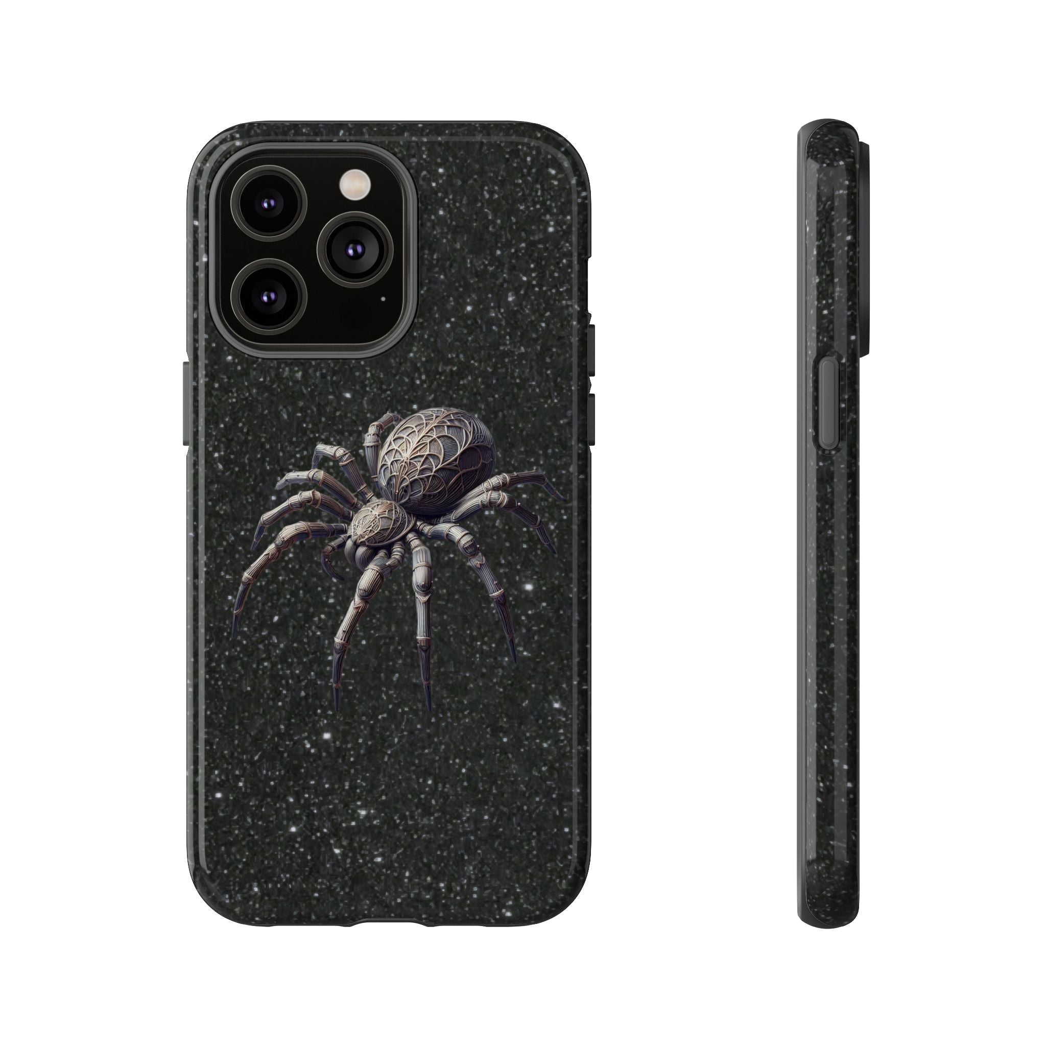 Spider Night Tough Phone Case — Dark Space Tarantula iPhone Cover Printify