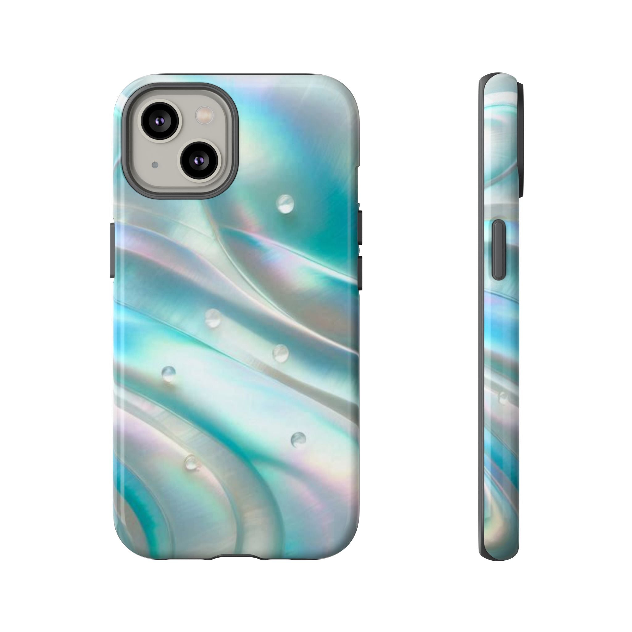Iridescent Pearl Wave phone case | Tough Cases Printify