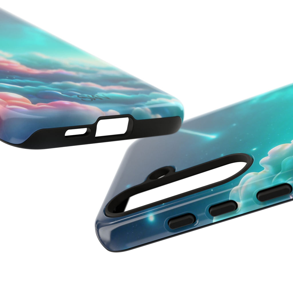 Dreamy Pastel Clouds with Shooting Star phone case Printify