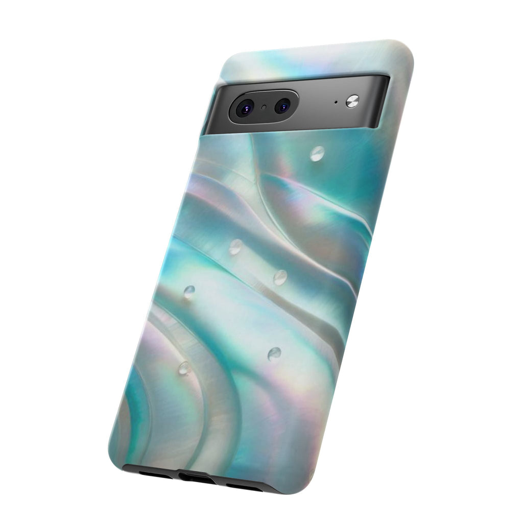 Iridescent Pearl Wave phone case | Tough Cases Printify