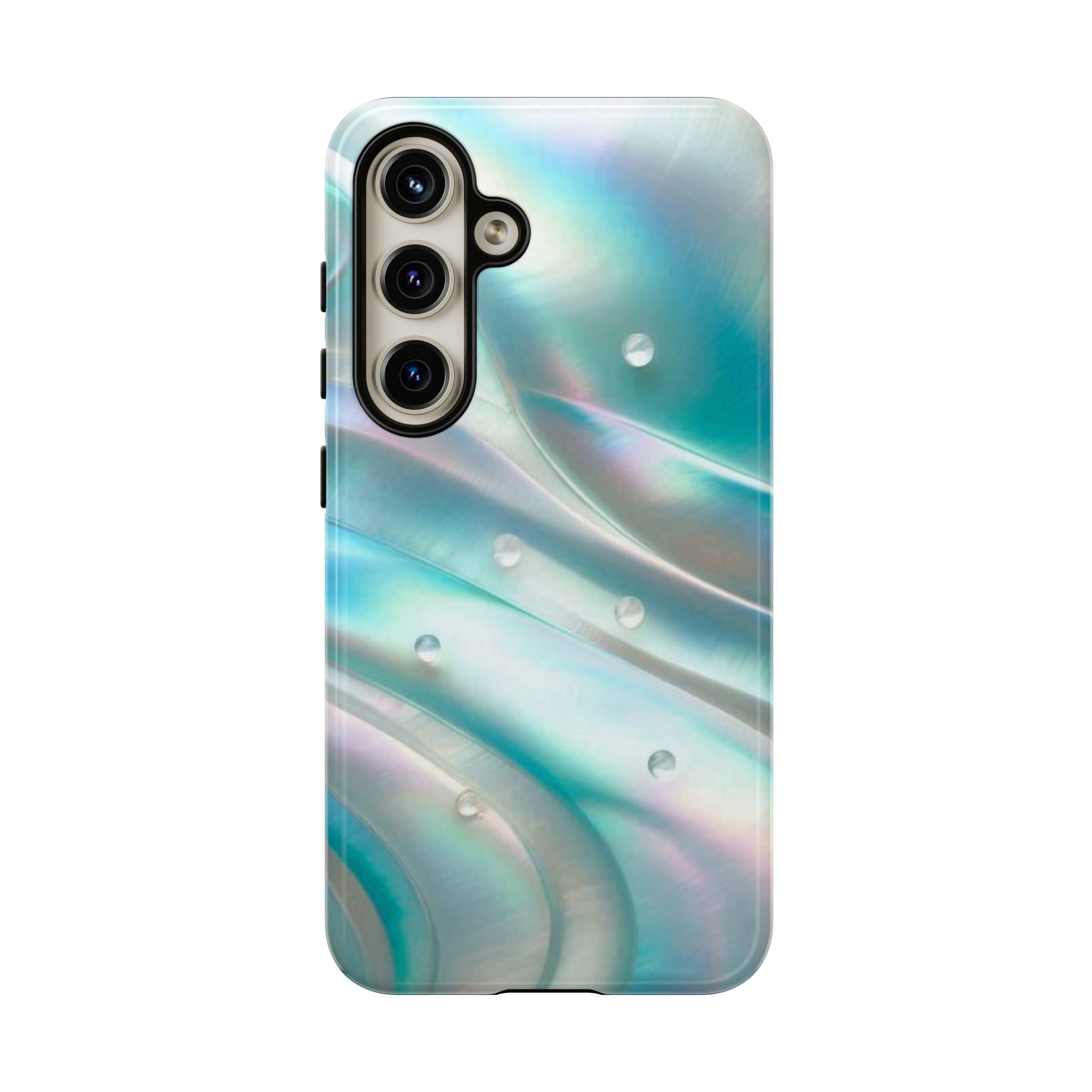 Iridescent Pearl Wave phone case | Tough Cases Printify