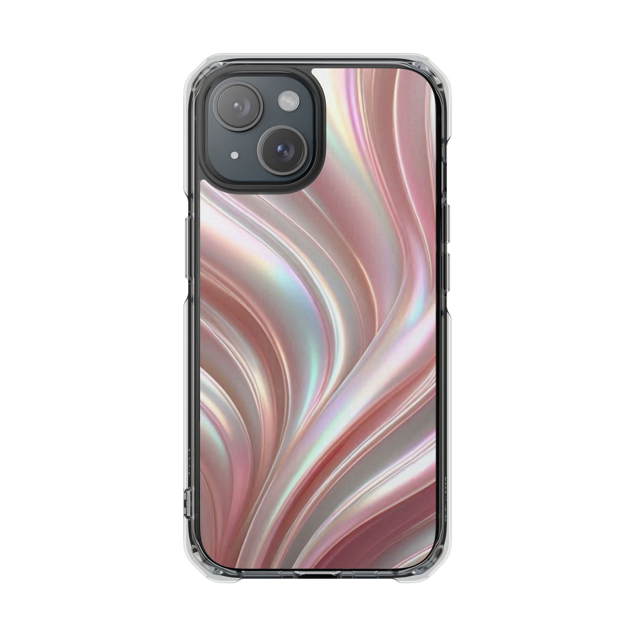 Iridescent Marble Swirl Phone Case Printify