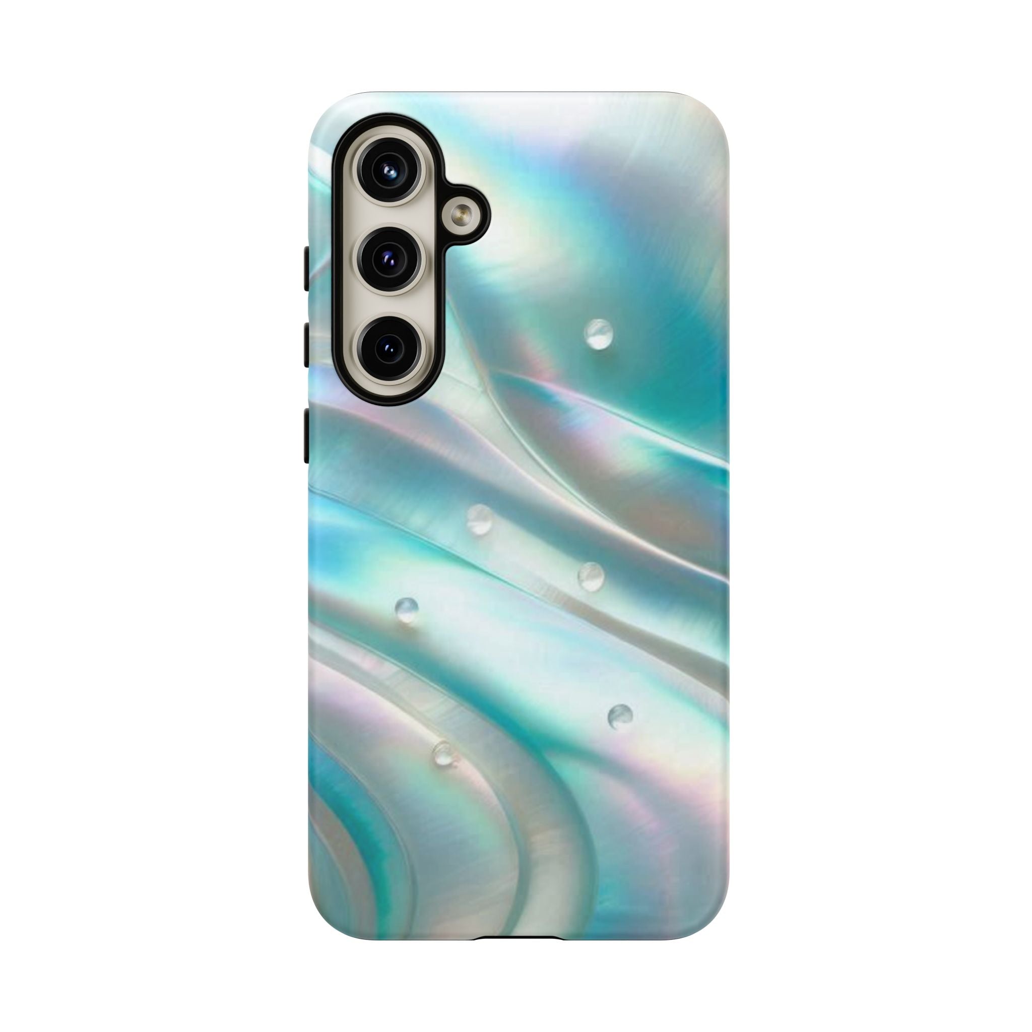 Iridescent Pearl Wave phone case | Tough Cases Printify