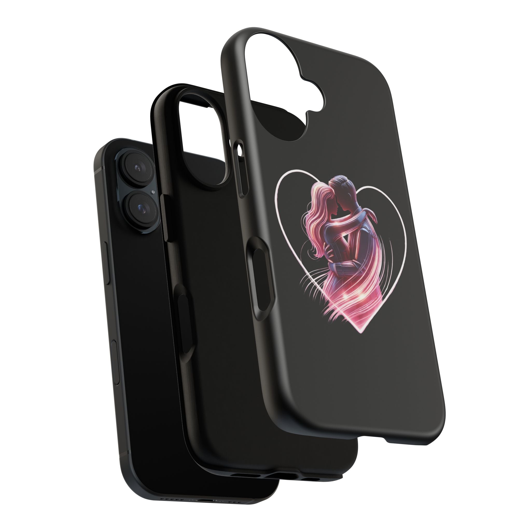 Romantic Couple Heart phone case | Tough Cases Printify
