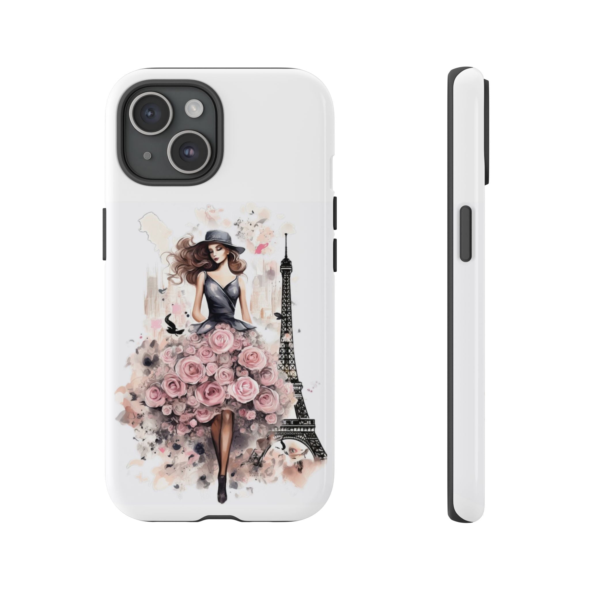 Parisian Rose Dress phone case | iPhone & Samsung slim protective case Printify