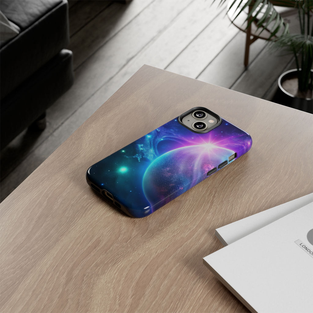 Galaxy Nebula Space Phone Case | Planet Sparkle Tough Case Printify