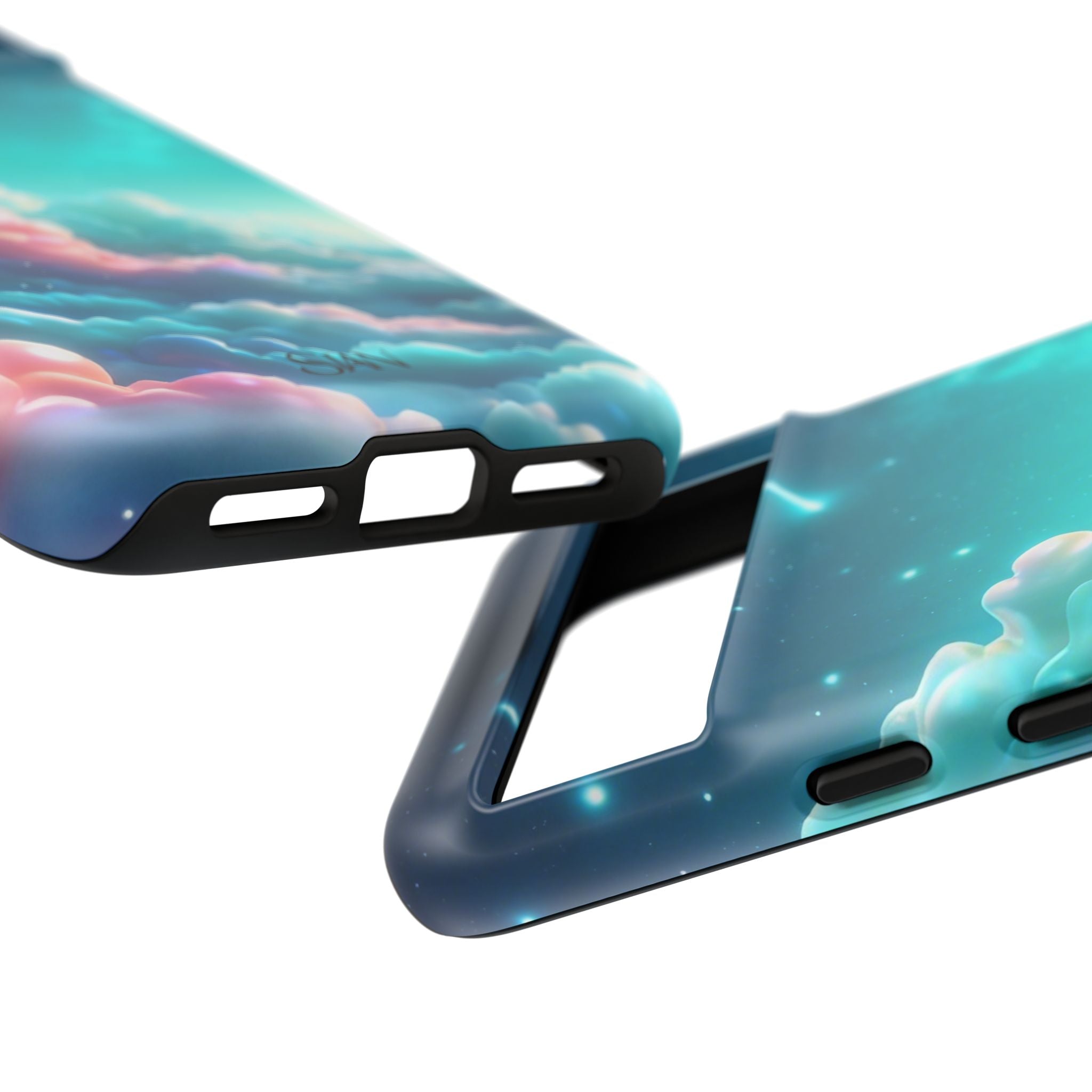 Dreamy Pastel Clouds with Shooting Star phone case Printify
