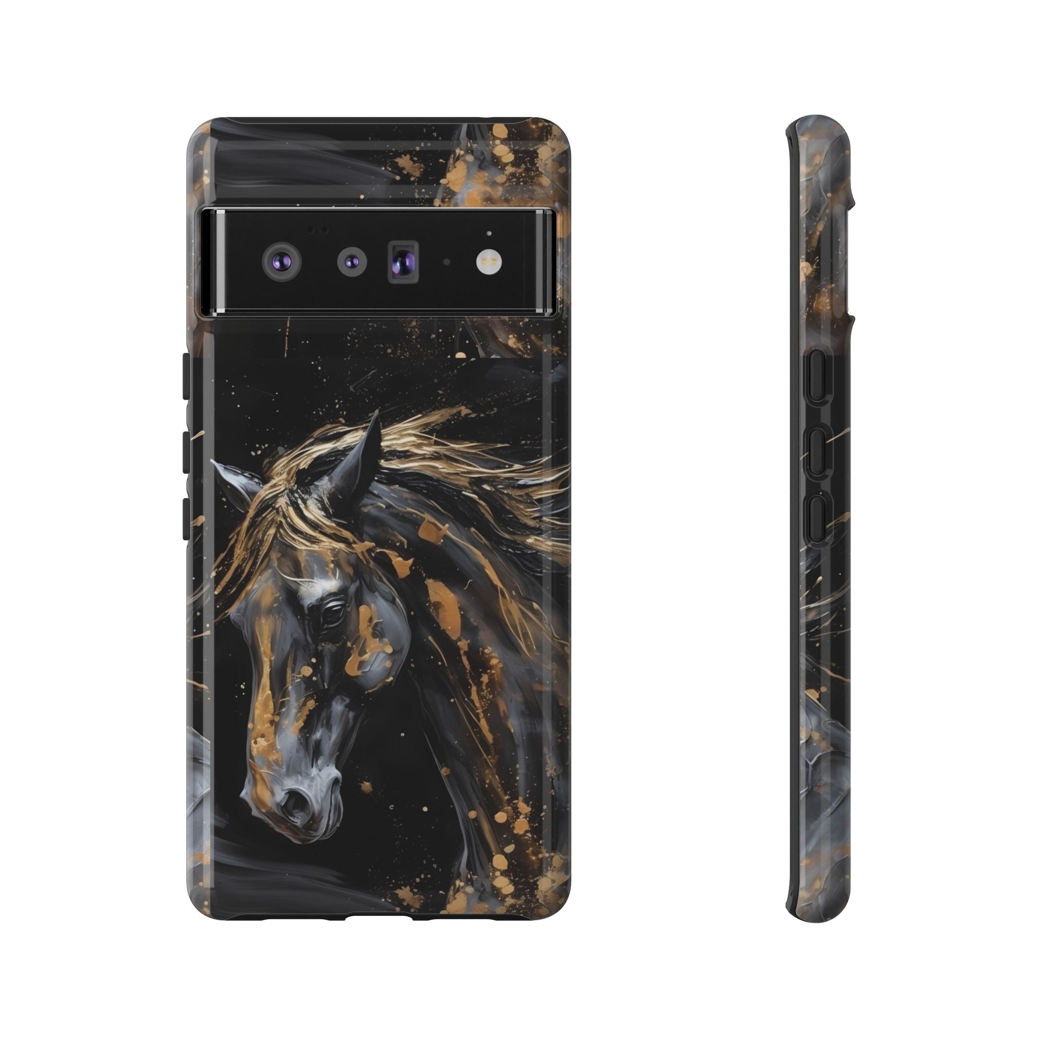 Golden Paint Horse Phone Case | Tough Case Printify
