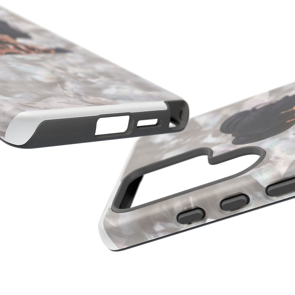 Paris Silhouette Pearl Phone Case — Tough Protective Smartphone Cover Printify