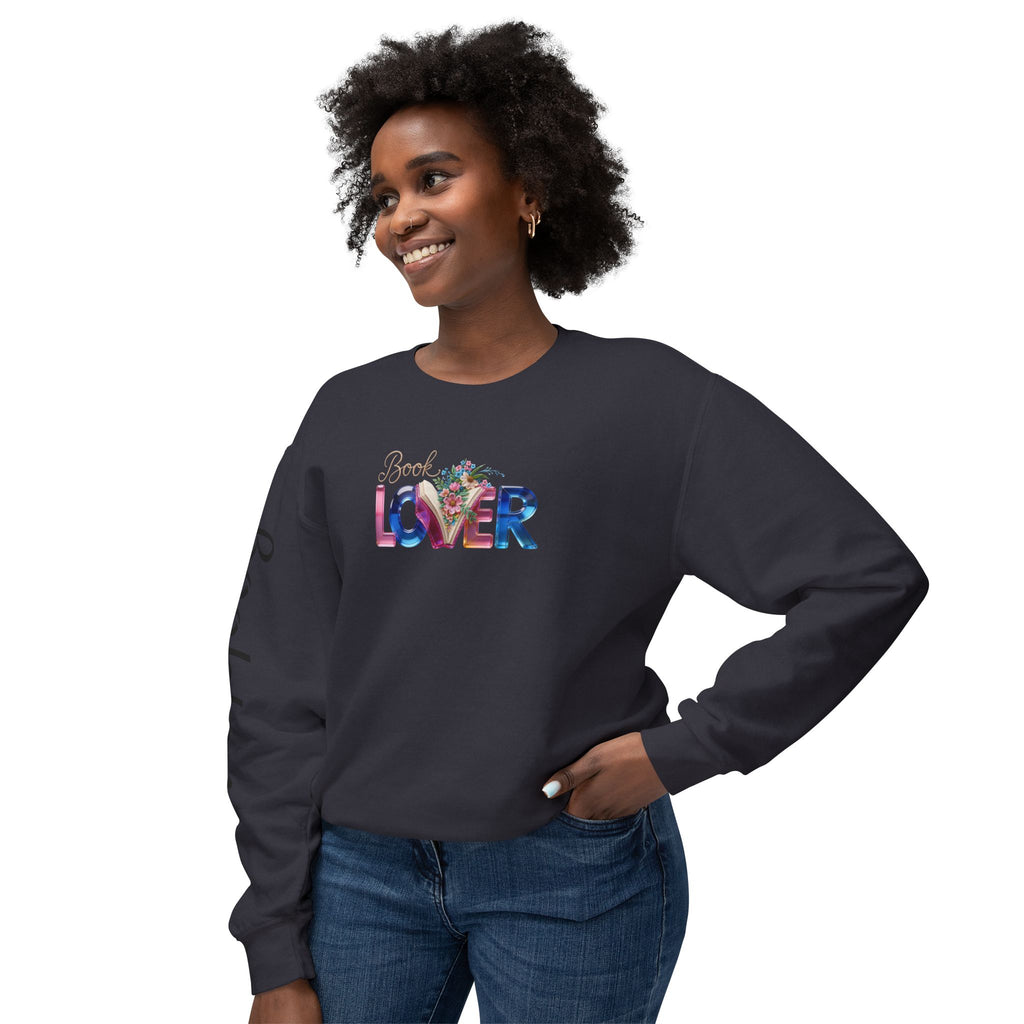 Book Lover Sweatshirt —  Typography Bookworm Pullover Printify