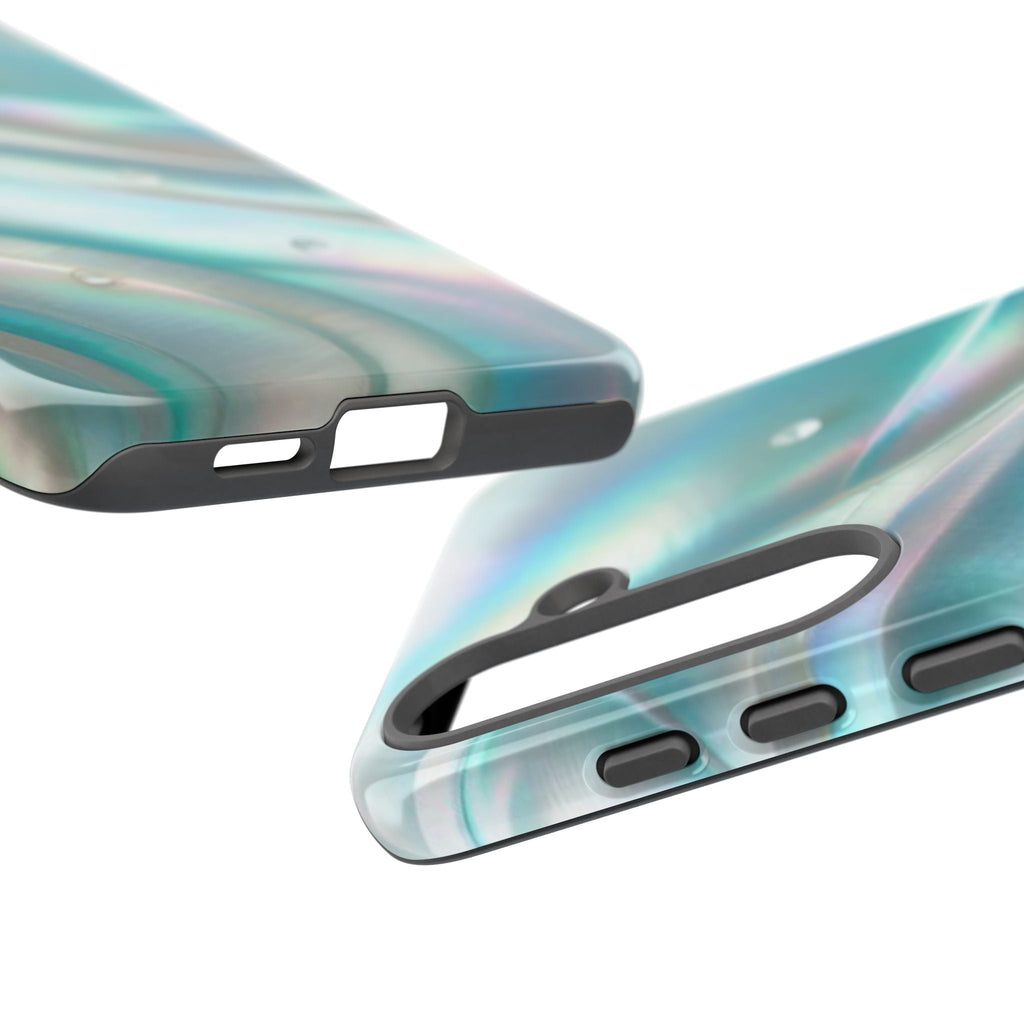 Iridescent Pearl Wave phone case | Tough Cases Printify