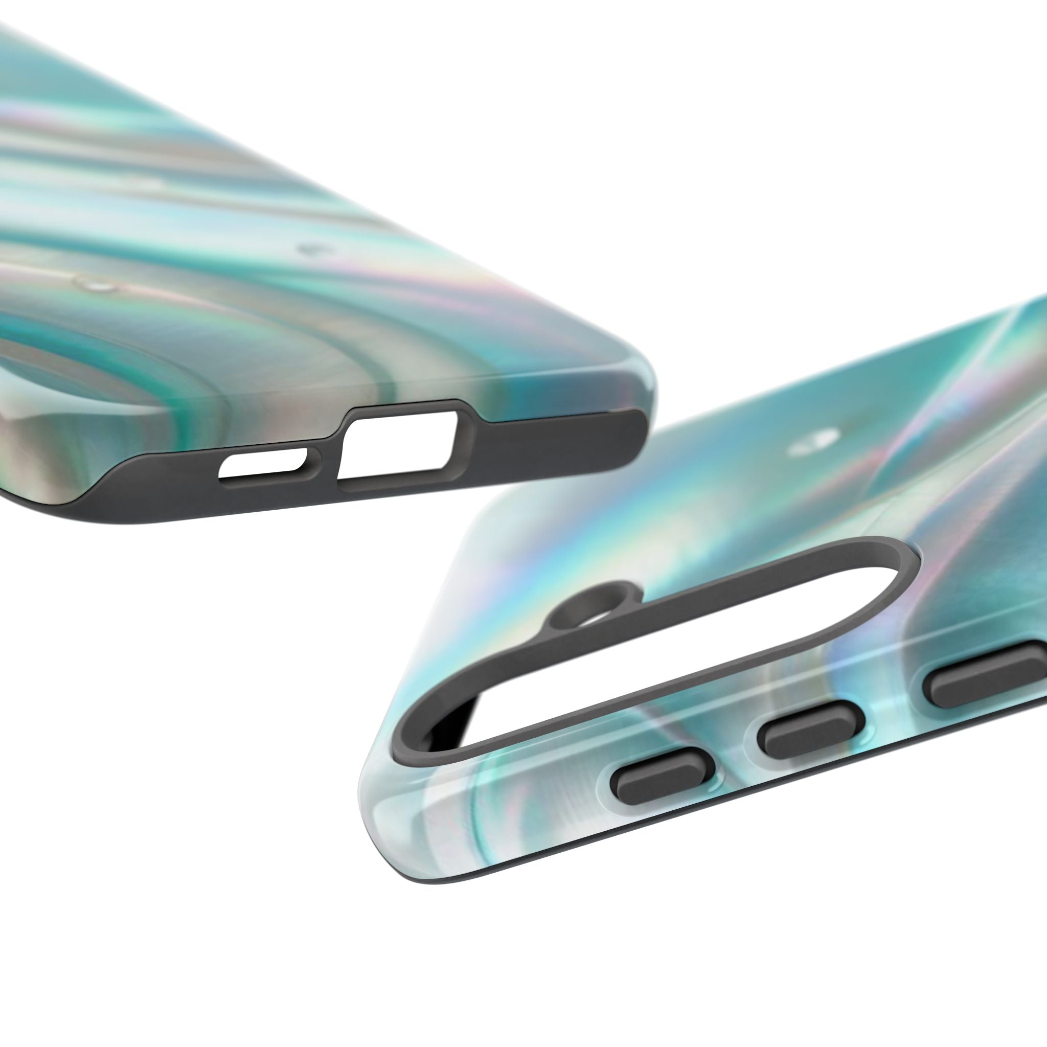 Iridescent Pearl Wave phone case | Tough Cases Printify