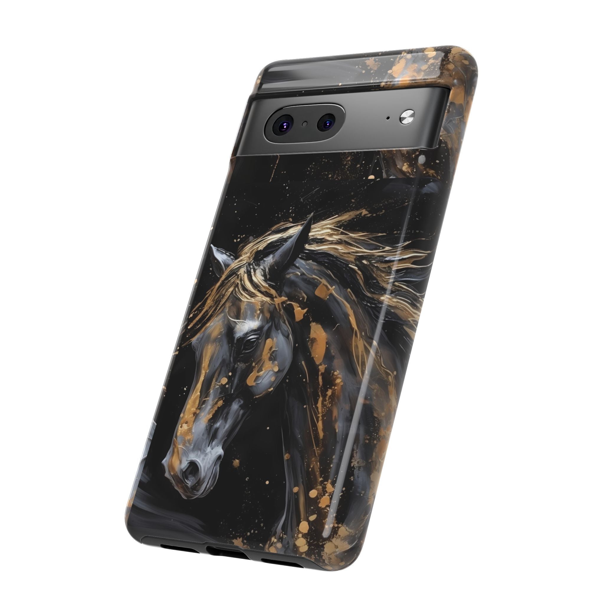 Golden Paint Horse Phone Case | Tough Case Printify